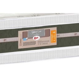 Cama Box Queen: Colchão Molas Bonnel Castor Silver Star Air Df + Base Crc Courano White(158x198) - 5