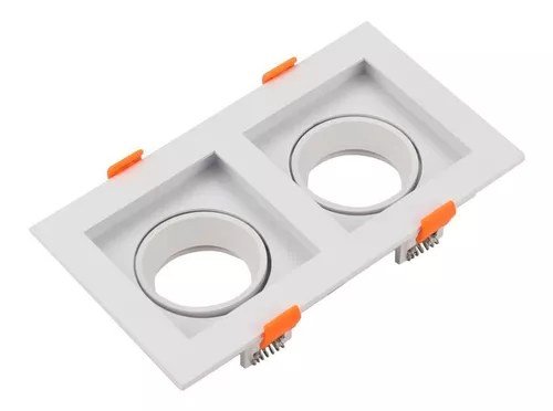 Kit 10 Embutido Duplo Br Recuado Dicroica Br2030 Ledsbr - 1