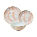 Ver imagem 1 de Aparelho de Jantar Nero Rosa de Porcelana - 18 Peças