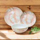 Ver imagem 2 de Aparelho de Jantar Nero Rosa de Porcelana - 18 Peças