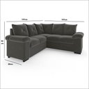 Ver imagem 3 de Sofá De Canto 5 Lugares Veludo Cinza Cannes MamFlex