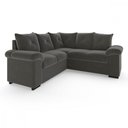Ver imagem 1 de Sofá De Canto 5 Lugares Veludo Cinza Cannes MamFlex