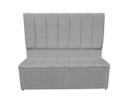 Ver imagem 1 de Kit Cabeceira e Recamier Baú para Cama Box Casal Queen:cinza Claro