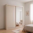 Ver imagem 1 de Guarda Roupa Ripado 2 Portas 4 Gav com Espelho Urban Solare