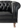 Poltrona Chesterfield Duque Corano Preto / Decoração , Sala, Tv, Estar, Recepção, Barbearia - 3