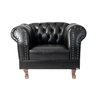 Poltrona Chesterfield Duque Corano Preto / Decoração , Sala, Tv, Estar, Recepção, Barbearia - 1