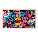 Ver imagem 2 de Quadro Decorativo N°1 70x40cm - Panorâmico - Impulso Cromático - Madeira Clara - Rollflex