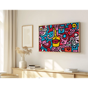 Ver imagem 1 de Quadro Decorativo N°1 70x40cm - Panorâmico - Impulso Cromático - Madeira Clara - Rollflex
