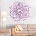 Ver imagem 1 de Adesivo de Parede Mandala Cor Única 57-Grande 80x80cm