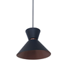 Luminária Pendente Moderna Malibu Preto e Cobre Stilo Lustres - 2