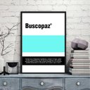 Ver imagem 2 de Quadro Decorativo Remédio Buscopaz 24x18cm:Madeira branca