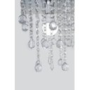 Ver imagem 3 de Lustre De Acrilico Base De Inox 20x20cm, Belíssimo Para Sala