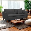 Ver imagem 1 de Sofá 2 Lugares Retrô 164cm Veludo Kassia