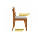 Ver imagem 7 de Sala de Jantar Completa Monalisa C/ Tampo Madeirado C/ Vidro 160cm+ 4 Cadeiras Rainha Natural -