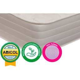 Cama Box Baú King: Colchão Espuma D45 Herval Top + Base CRC Courano White(193x203) - 5