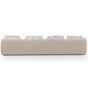 Ver imagem 6 de Sofá 4 Lugares para Sala de Estar Living 308cm Arlo F04 Bouclê Bege - Lyam Decor