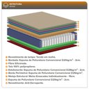 Ver mais imagens de Cama Box com Baú Solteiro King Preto + Colchão Molas Ensacadas Miami 96x203x64cm