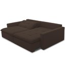 Ver imagem 7 de Sofá Cama Retrátil Reclinável 208cm Lari F04 Veludo Marrom