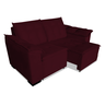 Sofá 2 Metros Kiev Retrátil 2 lugares Suede Bordo - 3