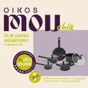 Ver imagem 3 de Jogo Panelas Antiaderente Ultra Ceramic Indução 5 Peças Cor Preta Mou Chia - Oikos