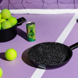 Jogo Panelas Antiaderente Ultra Ceramic Indução 5 Peças Cor Preta Mou Chia - Oikos - 8