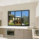 Ver imagem 2 de Janela de Alumínio Maxx 03 Folhas Móveis Preto - 120x120