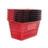 Carrinho de Compras Preto com Cestos D-500 12kg Removíveis Vermelho - Dellaplast - 5