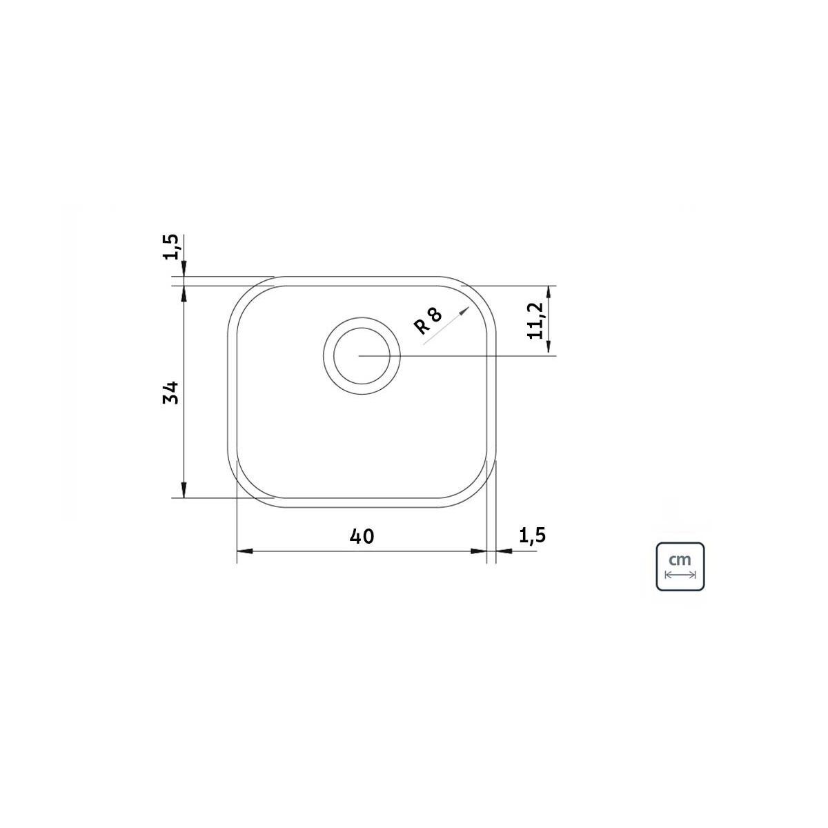 Tanque de Embutir Tramontina Compact 20 Litros em Aço Inox Acetinado 40 x 34 cm - 5