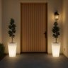 Vaso de Plantas Decorativo Grande Sala Jardim Ambientes Internos e Externos com Luminária 55cm Led - 9