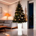 Ver imagem 4 de Vaso Decorativo para Plantas Grande Varanda Jardim Ambientes Internos e Externos com Luminária 55cm