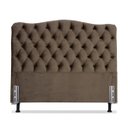 Ver imagem 2 de Cabeceira King 193 - Bello Box - Dunas Suede Marrom