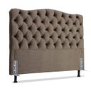 Ver imagem 1 de Cabeceira King 193 - Bello Box - Dunas Suede Marrom
