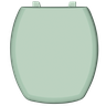 Assento Tampa para Vaso Sanitário Almofadado Compatível Thema Verde Água Durín - 1