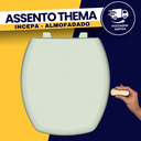 Ver imagem 1 de Assento Tampa Vaso Sanitário Thema Incepa Almofadado Verde Água Durín