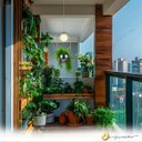 Ver imagem 2 de Pendente Terrário Globo de Vidro com Suporte para Plantas Jardim Varanda Coberta