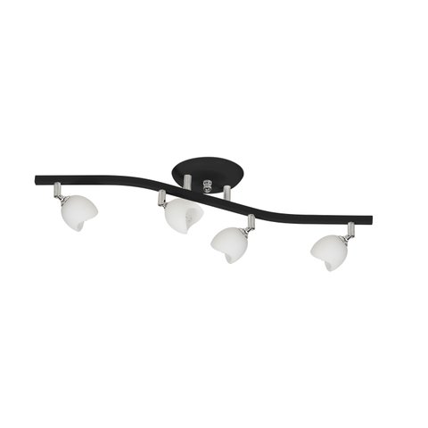 Spot De Sobrepor Para 4 Lâmpadas Halopin Spt 3964 Preta