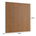Ver imagem 6 de Painel Ripado Decorativo Linha Smart Multifuncional Louro Casa Lar Shop 240cm