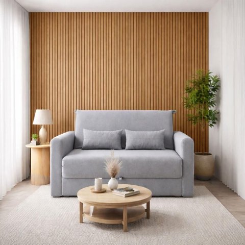 Painel Ripado Decorativo Linha Smart Multifuncional Louro Casa Lar Shop 240cm