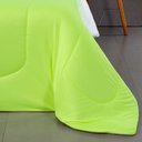 Ver imagem 2 de Coberdrom Edredom Solteiro Fluorescente Porta Bordado - Verde