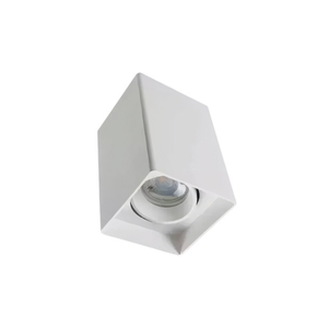 Kit 2 Spot Quadrado Sobrepor Quadrat para Mr16 - Branco