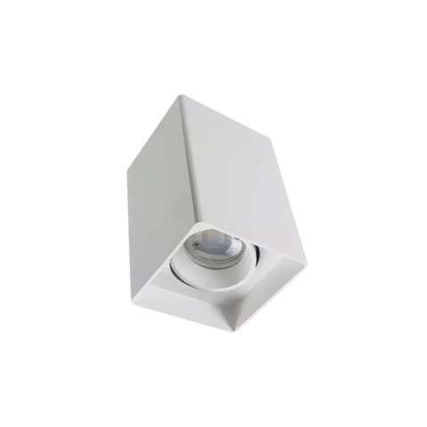 Kit 2 Spot Quadrado Sobrepor Quadrat para Mr16 - Branco