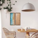 Ver imagem 3 de Dupla de Quadros Decorativos Praia Mar Azul para Sala Quarto