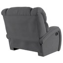 Ver imagem 4 de Poltrona do Papai Reclinável Napoli Manual Gatilho Veludo Fh1 Cinza