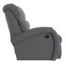 Poltrona do Papai Reclinável Napoli Manual Gatilho Veludo Fh1 Cinza - 2
