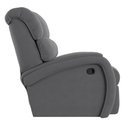 Ver imagem 2 de Poltrona do Papai Reclinável Napoli Manual Gatilho Veludo Fh1 Cinza