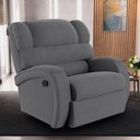 Ver imagem 6 de Poltrona do Papai Reclinável Napoli Manual Gatilho Veludo Fh1 Cinza