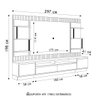 Painel para Tv 70 Pol com Rack Bancada 297cm Real L06 Tauari/off White - Mpozenato - 4