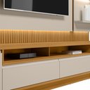 Ver imagem 7 de Painel para Tv 70 Pol com Rack Bancada 297cm Real L06 Tauari/off White - Mpozenato