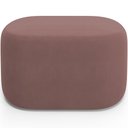 Ver imagem 2 de Puff Decorativo Orgânico para Living Quarto 70cm Doha W01 Suede Rosê - Lyam Decor