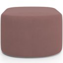 Ver imagem 5 de Puff Decorativo Orgânico para Living Quarto 70cm Doha W01 Suede Rosê - Lyam Decor